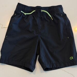 GAP Navy Shorts with Lime Green Mesh Lining
